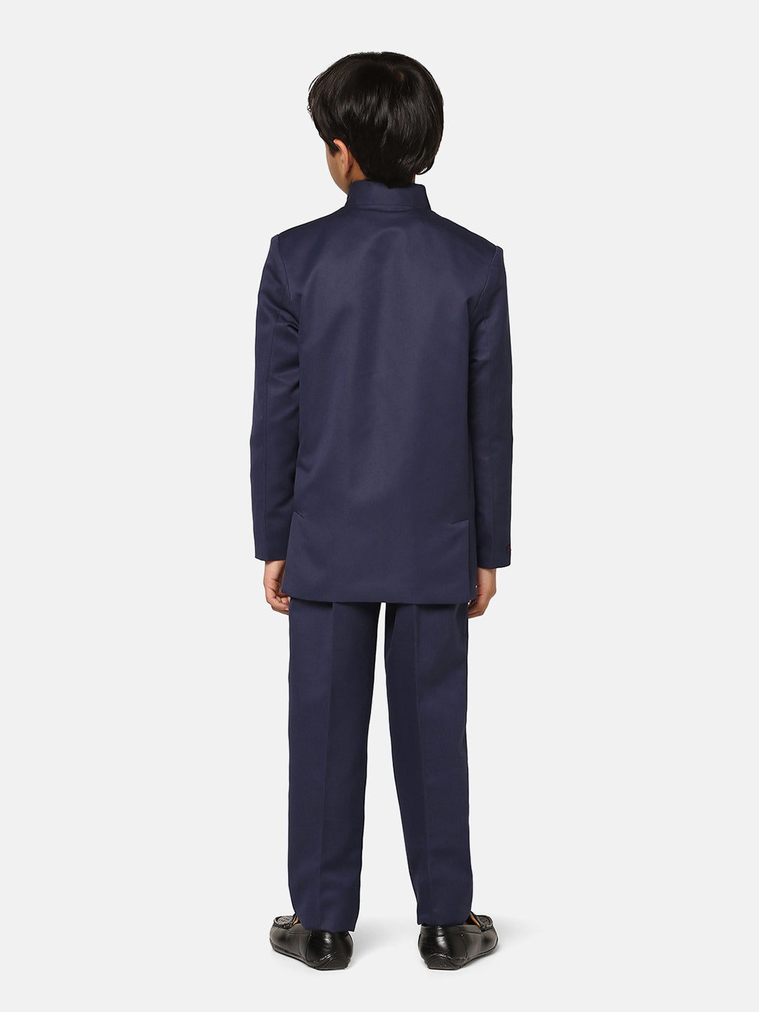 Kids Blue Bandgala Blazer - Tahvo India