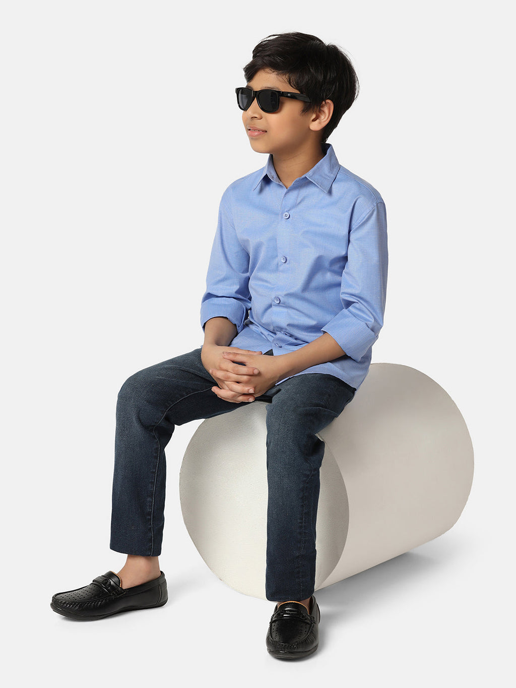 Boys Light Blue Shirt - Tahvo India