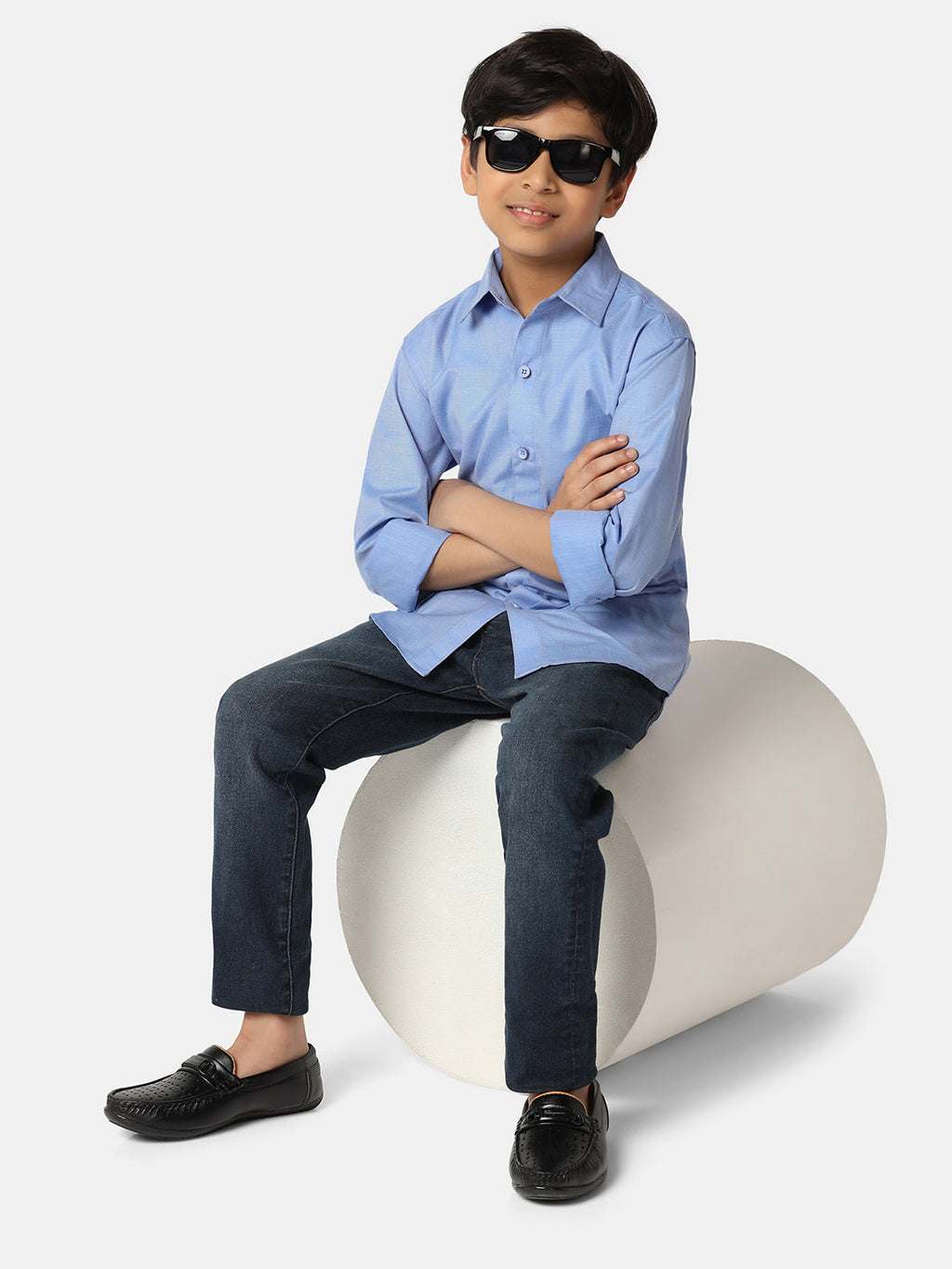 Boys Light Blue Shirt - Tahvo India