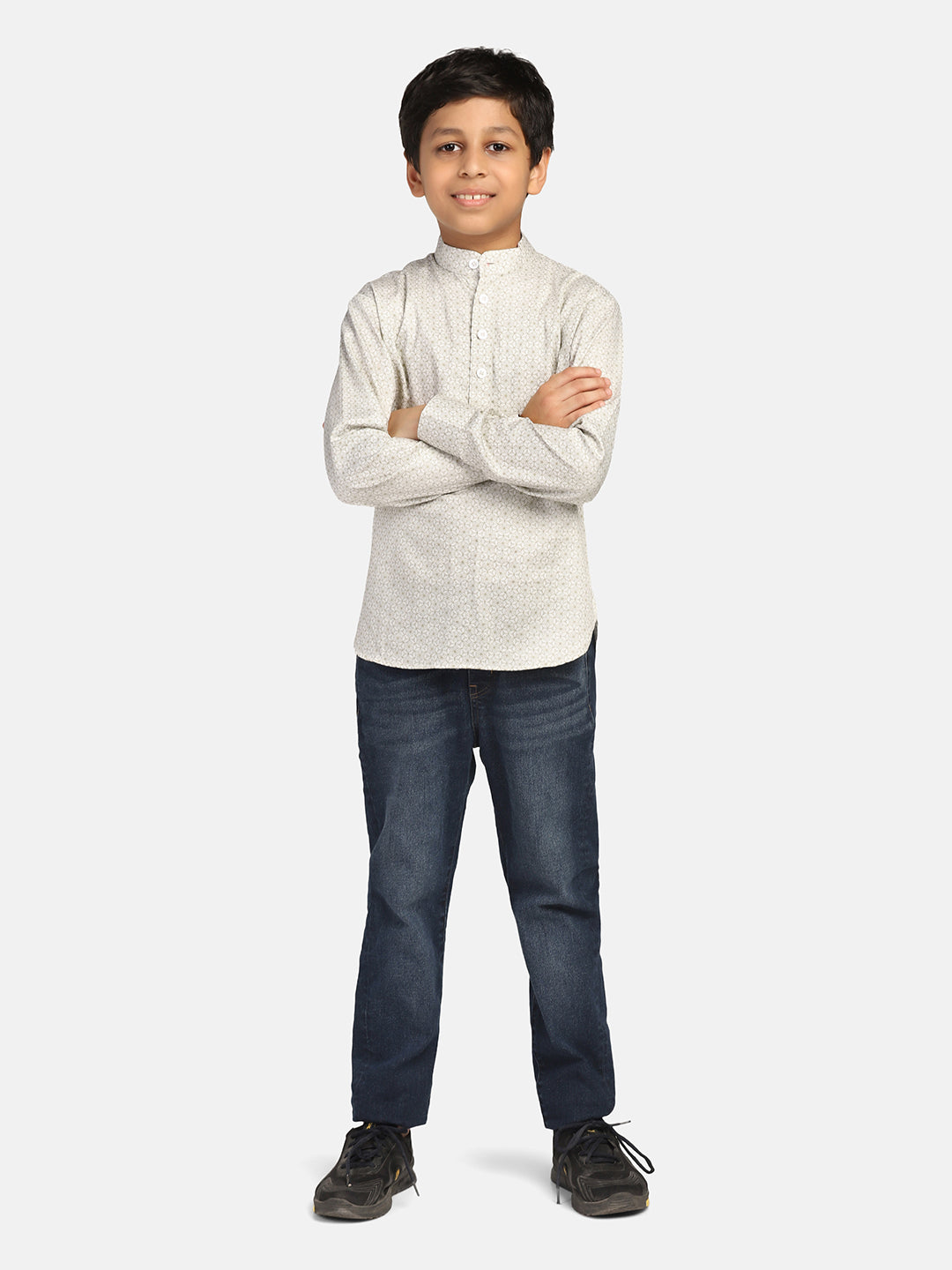 Boys Green Kurta Shirt - Tahvo India