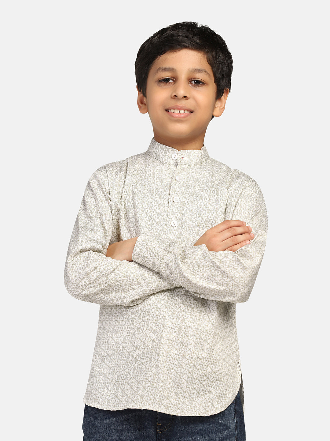 Boys Green Kurta Shirt - Tahvo India