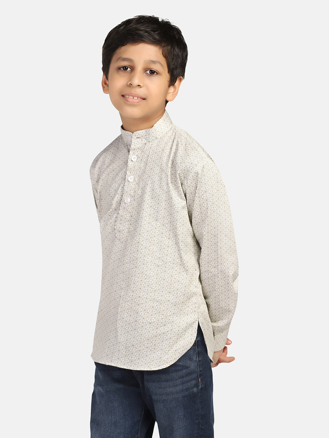 Boys Green Kurta Shirt - Tahvo India