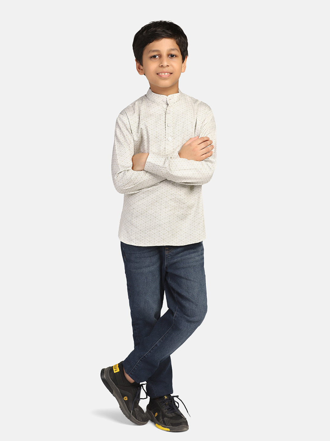Boys Green Kurta Shirt - Tahvo India