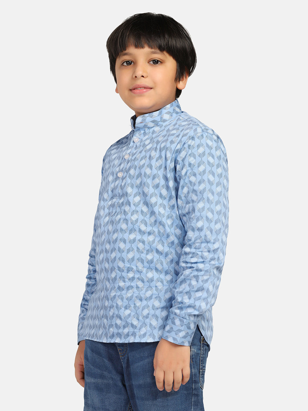 Blue Boys Kurta Shirt - Tahvo India
