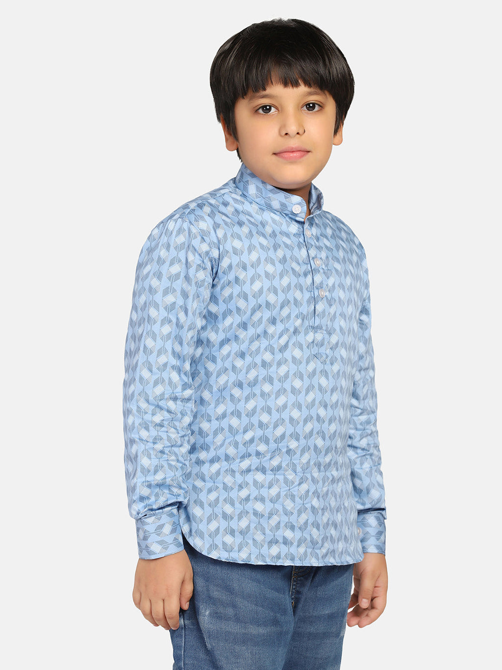 Blue Boys Kurta Shirt - Tahvo India