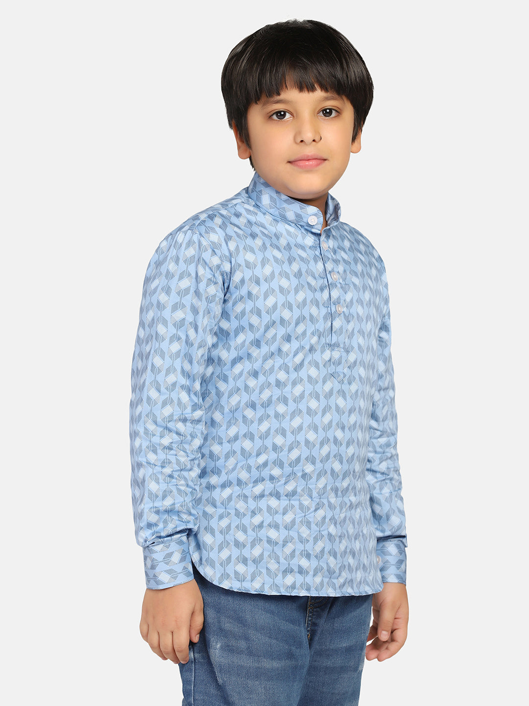 Blue Boys Kurta Shirt - Tahvo India
