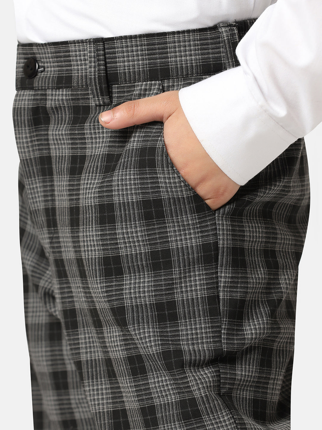 Boys Black 3 Piece Set With Tie - Tahvo India