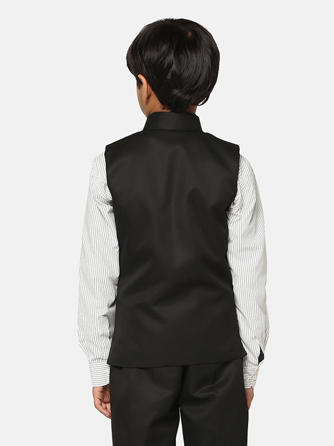 Boys Black Nehru Jacket - Tahvo India