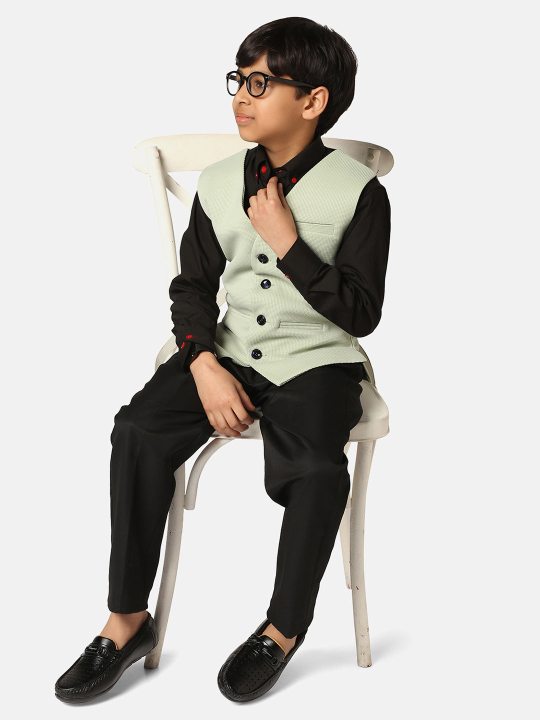 Kids Pista Waistcoat - Tahvo India