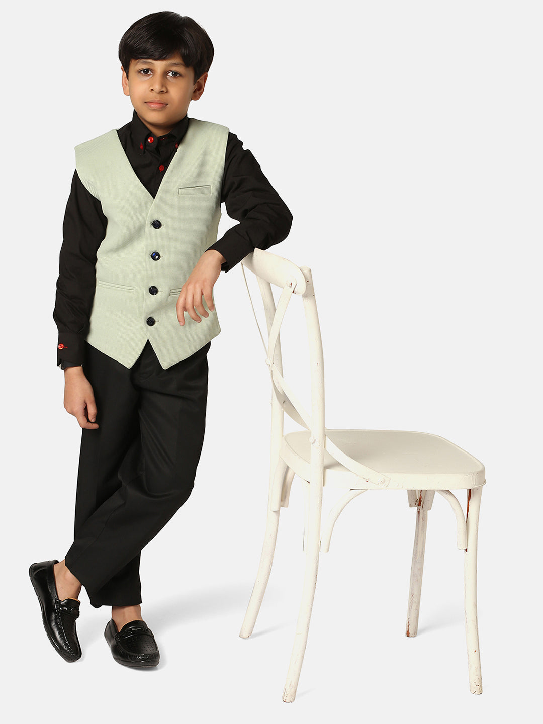 Kids Pista Waistcoat - Tahvo India