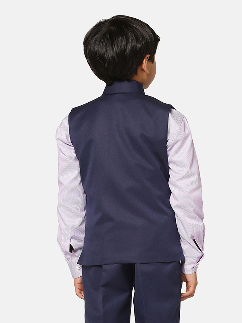Kids Blue Nehru Jacket - Tahvo India