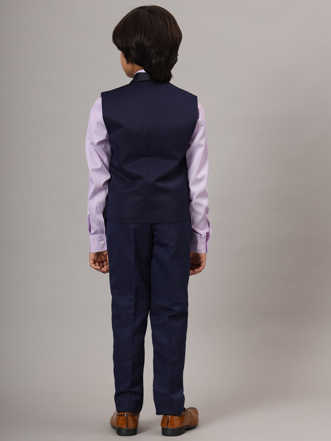 Boys Blue Tuxedo Waistcoat - Tahvo India