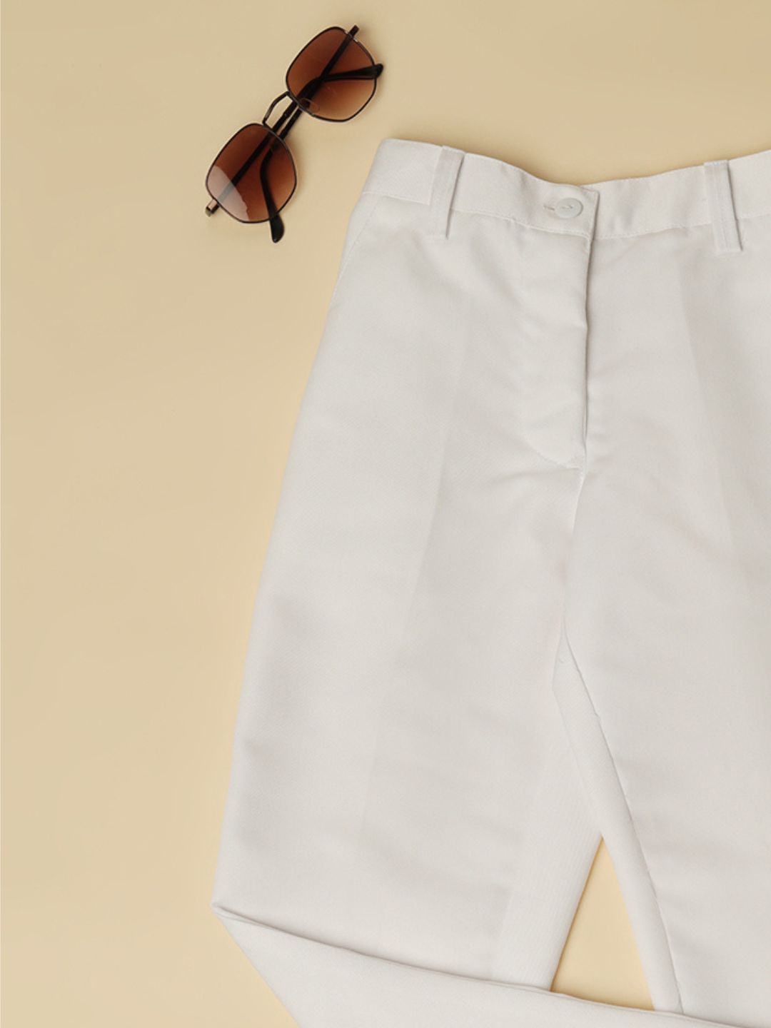 Light White Formal Trousers - Tahvo India