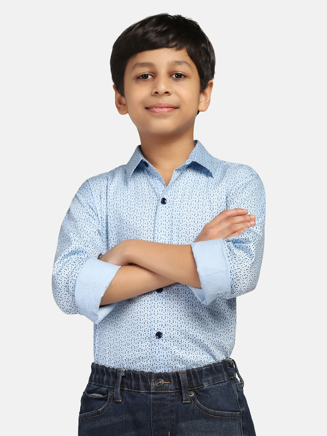 Boys Light Blue Shirt - Tahvo India