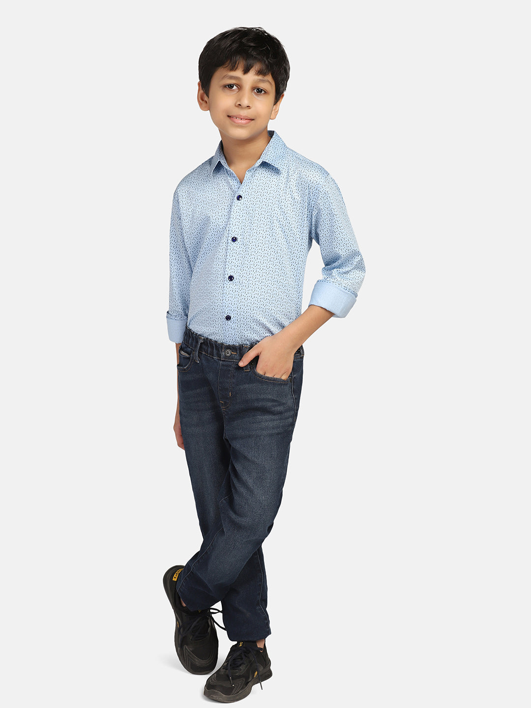 Boys Light Blue Shirt - Tahvo India