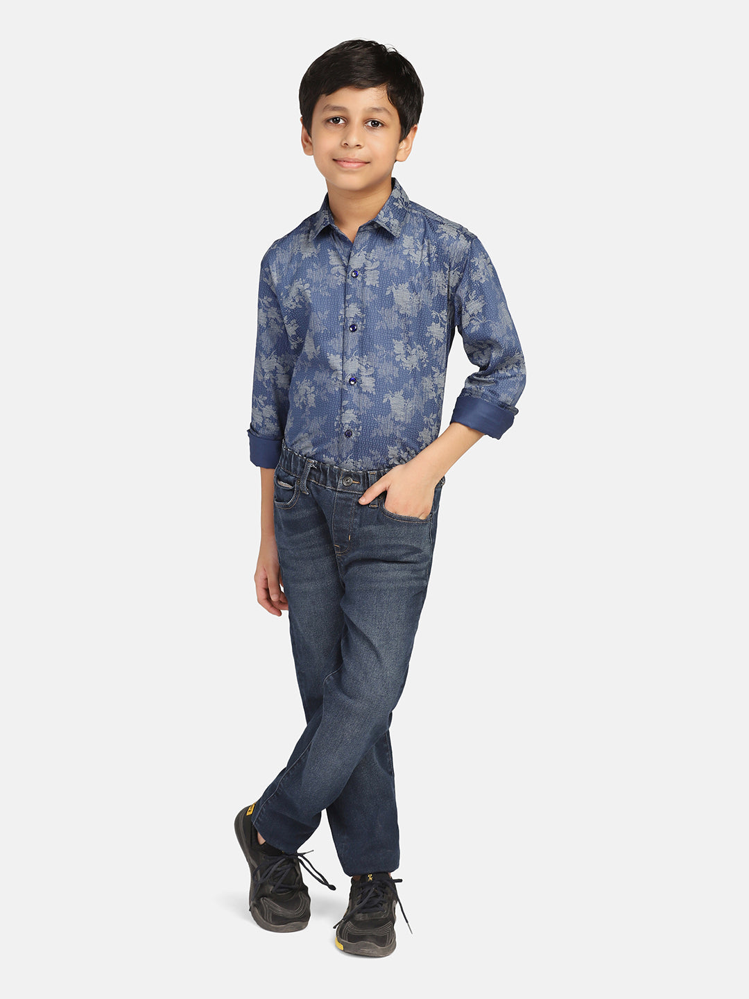 Kids Dark Printed Shirt - Tahvo India