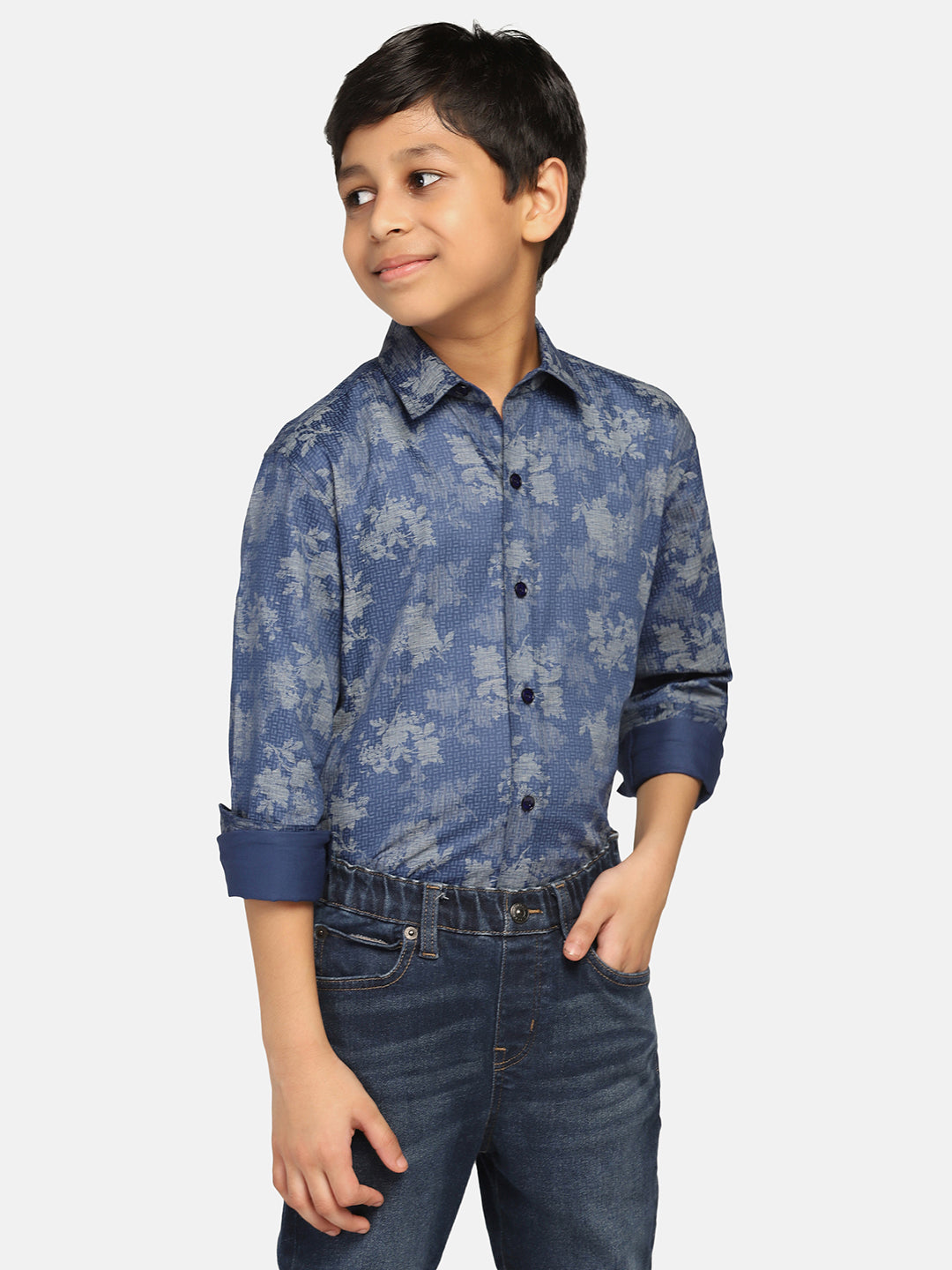 Kids Dark Printed Shirt - Tahvo India