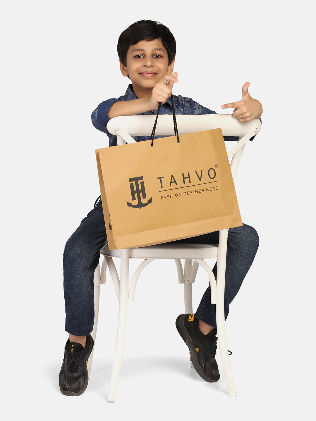 Kids Dark Printed Shirt - Tahvo India
